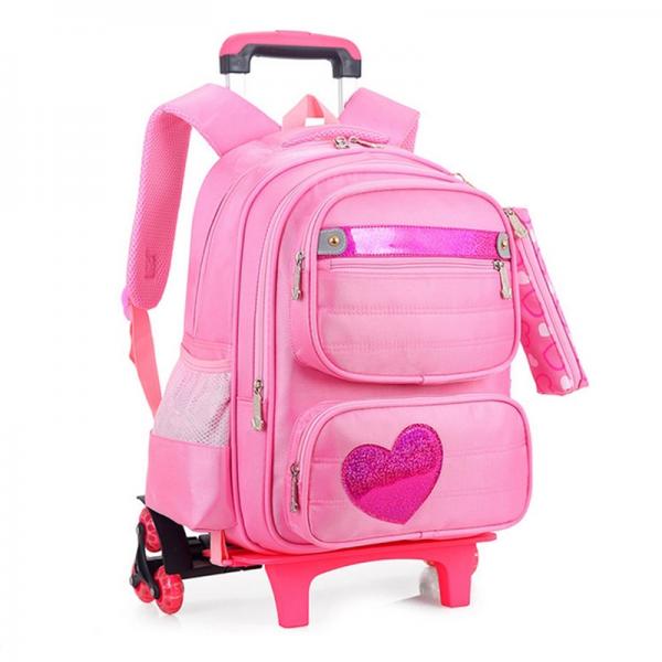 Girl's Wheeled Travel Backpack